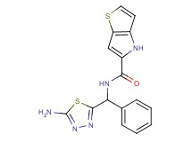 N-[(5-amino-1,3,4-thiadiazol-2-yl)(phenyl)methyl]-4H-thieno[3,2-b]pyrrole-5-carboxamide