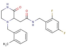 N-(2,4-difluorobenzyl)-2-[1-(2-methylbenzyl)-3-oxo-2-piperazinyl]acetamide