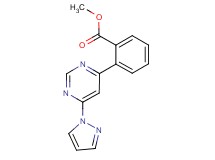 methyl 2-[6-(1H-pyrazol-1-yl)pyrimidin-4-yl]benzoate