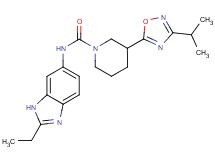 N-(2-ethyl-1H-benzimidazol-6-yl)-3-(3-isopropyl-1,2,4-oxadiazol-5-yl)piperidine-1-carboxamide