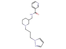 N-({1-[3-(1H-pyrazol-1-yl)propyl]-3-piperidinyl}methyl)nicotinamide
