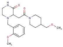 4-(2-methoxybenzyl)-3-{2-[4-(methoxymethyl)-1-piperidinyl]-2-oxoethyl}-2-piperazinone