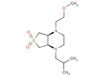 (4aS*,7aR*)-1-isobutyl-4-(2-methoxyethyl)octahydrothieno[3,4-b]pyrazine 6,6-dioxide