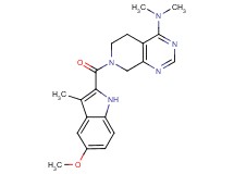 7-[(5-methoxy-3-methyl-1H-indol-2-yl)carbonyl]-N,N-dimethyl-5,6,7,8-tetrahydropyrido[3,4-d]pyrimidin-4-amine