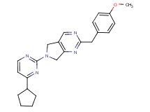 6-(4-cyclopentylpyrimidin-2-yl)-2-(4-methoxybenzyl)-6,7-dihydro-5H-pyrrolo[3,4-d]pyrimidine
