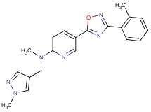 N-methyl-5-[3-(2-methylphenyl)-1,2,4-oxadiazol-5-yl]-N-[(1-methyl-1H-pyrazol-4-yl)methyl]-2-pyridinamine