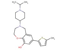 4-(1-isopropylpiperidin-4-yl)-7-(5-methyl-2-thienyl)-2,3,4,5-tetrahydro-1,4-benzoxazepin-9-ol