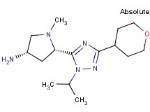 (3S,5S)-5-[1-isopropyl-3-(tetrahydro-2H-pyran-4-yl)-1H-1,2,4-triazol-5-yl]-1-methylpyrrolidin-3-amine