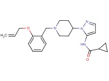 N-(1-{1-[2-(allyloxy)benzyl]-4-piperidinyl}-1H-pyrazol-5-yl)cyclopropanecarboxamide