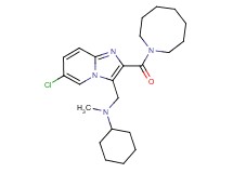N-{[2-(1-azocanylcarbonyl)-6-chloroimidazo[1,2-a]pyridin-3-yl]methyl}-N-methylcyclohexanamine