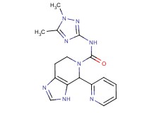 N-(1,5-dimethyl-1H-1,2,4-triazol-3-yl)-4-pyridin-2-yl-3,4,6,7-tetrahydro-5H-imidazo[4,5-c]pyridine-5-carboxam