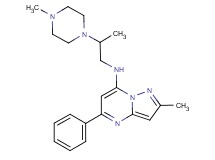 2-methyl-N-[2-(4-methylpiperazin-1-yl)propyl]-5-phenylpyrazolo[1,5-a]pyrimidin-7-amine