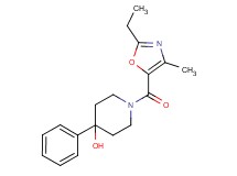 1-[(2-ethyl-4-methyl-1,3-oxazol-5-yl)carbonyl]-4-phenylpiperidin-4-ol
