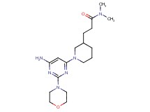 3-{1-[6-amino-2-(4-morpholinyl)-4-pyrimidinyl]-3-piperidinyl}-N,N-dimethylpropanamide