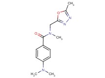 4-(dimethylamino)-N-methyl-N-[(5-methyl-1,3,4-oxadiazol-2-yl)methyl]benzamide