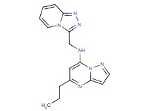 5-propyl-N-([1,2,4]triazolo[4,3-a]pyridin-3-ylmethyl)pyrazolo[1,5-a]pyrimidin-7-amine