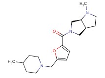 (3aS,6aS)-1-methyl-5-{5-[(4-methylpiperidin-1-yl)methyl]-2-furoyl}octahydropyrrolo[3,4-b]pyrrole