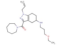 1-allyl-3-(1-azepanylcarbonyl)-N-(3-ethoxypropyl)-4,5,6,7-tetrahydro-1H-indazol-5-amine