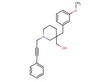 [3-(3-methoxybenzyl)-1-(3-phenyl-2-propyn-1-yl)-3-piperidinyl]methanol