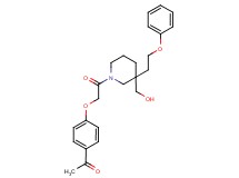 1-(4-{2-[3-(hydroxymethyl)-3-(2-phenoxyethyl)-1-piperidinyl]-2-oxoethoxy}phenyl)ethanone