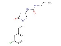 N-allyl-N'-{1-[2-(3-chlorophenyl)ethyl]-5-oxo-3-pyrrolidinyl}urea