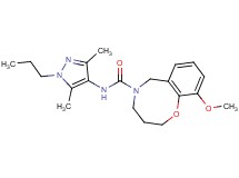 N-(3,5-dimethyl-1-propyl-1H-pyrazol-4-yl)-10-methoxy-3,4-dihydro-2H-1,5-benzoxazocine-5(6H)-carboxamide