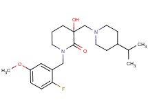 1-(2-fluoro-5-methoxybenzyl)-3-hydroxy-3-[(4-isopropylpiperidin-1-yl)methyl]piperidin-2-one