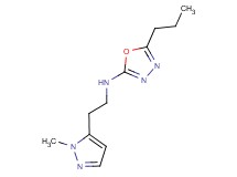 N-[2-(1-methyl-1H-pyrazol-5-yl)ethyl]-5-propyl-1,3,4-oxadiazol-2-amine