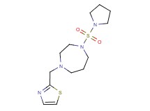 1-(pyrrolidin-1-ylsulfonyl)-4-(1,3-thiazol-2-ylmethyl)-1,4-diazepane