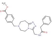 methyl 4-[(3-{[(phenylacetyl)amino]methyl}-5,6,8,9-tetrahydro-7H-[1,2,4]triazolo[4,3-d][1,4]diazepin-7-yl)methyl]benzoate