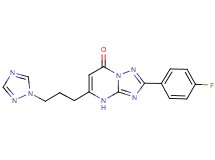 2-(4-fluorophenyl)-5-[3-(1H-1,2,4-triazol-1-yl)propyl][1,2,4]triazolo[1,5-a]pyrimidin-7(4H)-one