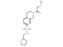 2-(methoxyacetyl)-N-(tetrahydrofuran-2-ylmethyl)-1,2,3,4-tetrahydroisoquinoline-7-sulfonamide