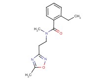 2-ethyl-N-methyl-N-[2-(5-methyl-1,2,4-oxadiazol-3-yl)ethyl]benzamide