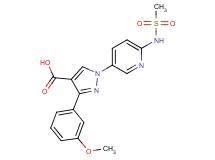 3-(3-methoxyphenyl)-1-{6-[(methylsulfonyl)amino]pyridin-3-yl}-1H-pyrazole-4-carboxylic acid