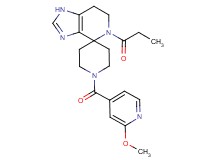 1'-(2-methoxyisonicotinoyl)-5-propionyl-1,5,6,7-tetrahydrospiro[imidazo[4,5-c]pyridine-4,4'-piperidine]