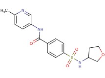 N-(6-methyl-3-pyridinyl)-4-[(tetrahydro-3-furanylamino)sulfonyl]benzamide