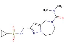 2-{[(cyclopropylsulfonyl)amino]methyl}-N,N-dimethyl-7,8-dihydro-4H-pyrazolo[1,5-a][1,4]diazepine-5(6H)-carboxamide