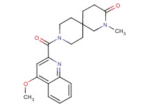 9-[(4-methoxyquinolin-2-yl)carbonyl]-2-methyl-2,9-diazaspiro[5.5]undecan-3-one