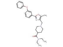 N,N-diethyl-1-{[5-methyl-2-(3-phenoxyphenyl)-1,3-oxazol-4-yl]methyl}-4-piperidinecarboxamide