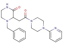 4-benzyl-3-{2-oxo-2-[4-(2-pyridinyl)-1-piperazinyl]ethyl}-2-piperazinone
