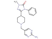 5-{1-[(2-aminopyrimidin-5-yl)methyl]piperidin-4-yl}-2-methyl-4-phenyl-2,4-dihydro-3H-1,2,4-triazol-3-one