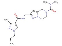 N,N-dimethyl-2-({[(3-methyl-1-propyl-1H-pyrazol-4-yl)carbonyl]amino}methyl)-6,7-dihydropyrazolo[1,5-a]pyrazine-5(4H)-carboxamide