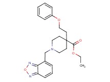 ethyl 1-(2,1,3-benzoxadiazol-4-ylmethyl)-4-(2-phenoxyethyl)-4-piperidinecarboxylate