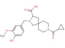 8-(cyclopropylcarbonyl)-2-(4-hydroxy-3-methoxybenzyl)-2,8-diazaspiro[4.5]decane-3-carboxylic acid