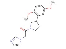 1-{2-[3-(2,5-dimethoxyphenyl)-1-pyrrolidinyl]-2-oxoethyl}-1H-imidazole