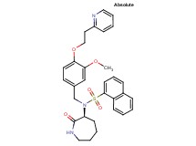 N-{3-methoxy-4-[2-(2-pyridinyl)ethoxy]benzyl}-N-[(3S)-2-oxo-3-azepanyl]-1-naphthalenesulfonamide