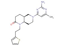 (4aS*,8aR*)-6-(2-amino-6-methylpyrimidin-4-yl)-1-[2-(2-thienyl)ethyl]octahydro-1,6-naphthyridin-2(1H)-one