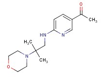 1-(6-{[2-methyl-2-(4-morpholinyl)propyl]amino}-3-pyridinyl)ethanone