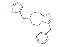 3-benzyl-7-(2-furylmethyl)-6,7,8,9-tetrahydro-5H-[1,2,4]triazolo[4,3-d][1,4]diazepine