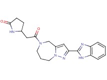 5-{2-[2-(1H-benzimidazol-2-yl)-7,8-dihydro-4H-pyrazolo[1,5-a][1,4]diazepin-5(6H)-yl]-2-oxoethyl}pyrrolidin-2-one